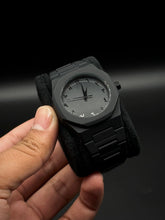 Aura Black Men's Watch – Minimalist Arabic Dial, Luminous Hands, Quartz Movement, Business Casual Style