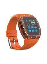 SW01 Lucid Smart Watch with Water Resistant, NFC Payment, and Sleep, Heart Rate, Pressure, and Oxygen Monitoring - Orange