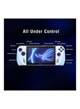 Renewed - Rog Ally RC71L White Gaming Laptop Handheld 7-inch With Touch Screen Fingerprint 120Hz 7Ms, AMD Ryzen Z1 Extreme Processor/Quad Core/16GB RAM/512GB SSD/Windows 11 Home/Radeon Graphics English white