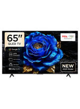 TCL Television 65 Inch Smart TV 4K QLED Colorful Quantum Crystal HDR 10+ Gaming Google TV, ONKYO 2.1 Hi-Fi, Dolby Atmos, DTS Virtual X, Voice Control, Game Master, (2025 Model) 65T6C black