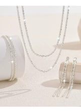 925 Sterling Silver Jewelry Set Elegant for Bridal Look Ideal as Wedding Gifts Trendy Accessories