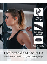 Open Ear Headphones, Workout Earphones with Ear Hook, Air Conduction, Feather-like Wearing, Big Driver Enhanced Bass, Bluetooth 5.4, Clear Calls, for Workout Sports