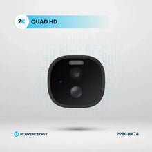 [PPBCHA74] Powerology Built-in Solar Outdoor Camera - White