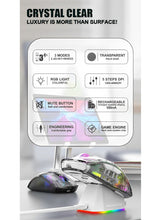 Rechargeable Wireless Gaming Mouse | Transparent RGB Superlight Ergonomic 2.4 GHz Wireless Mouse with 4000 DPI | Programmable Wireless Gaming Mice with Magnetic charging base and Digital Display