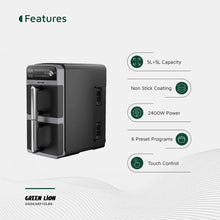 Green Lion 10L Double-Decker Air Fryer - Black