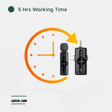 Green Lion 3 in 1 Noise Cancellation Microphone - Black