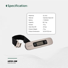 [GNDLUSCL50SL] Green Lion Digital Luggage Scale - Silver