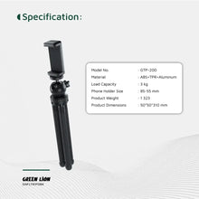 [GNFLTRIPDBK] Green Lion Flexible Tripod with Foam Grips - Black