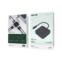 [GNGHUB7N1BK] Green Lion GHB-7 7 in 1 USB-C HUB - Black