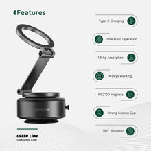 Green Lion GX-32 Auto Suction Phone Holder - Matte Black