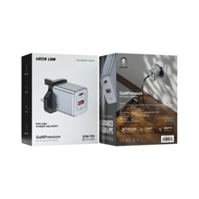 [GNGAN35WUKGY] Green Lion GaN Premium UK Plug Wall Charger - Gray 