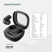 Green Lion Geneva True Wireless Earbuds - Black