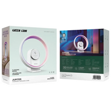 Green Lion Jupiter Bluetooth Speaker with Table Lamp - White