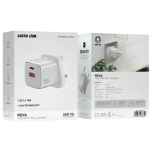 [GNREVAPDQCWH] Green Lion Reva Dual Port Wall Charger 20W (White)