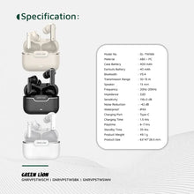 Green Lion River Plus True Wireless Earbuds