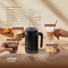 Lepresso Four Froth Milk Frother - Black