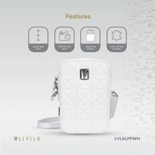 Levelo Albino Ladies Phone Pouch - White