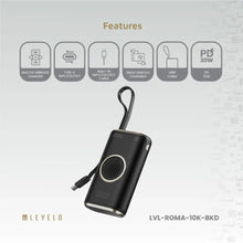 Levelo Roma 10000mAh Power Bank With Integrated Cable & Apple Watch Charger