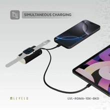 Levelo Roma 10000mAh Power Bank With Integrated Cable & Apple Watch Charger
