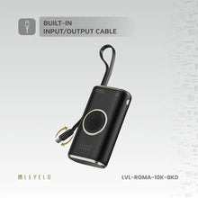 Levelo Roma 10000mAh Power Bank With Integrated Cable & Apple Watch Charger