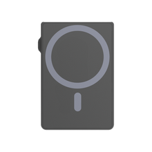 Levelo Lusso MagSafe Saffiano Leather Card Holder - Black