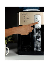 Hot and Normal Water Dispenser, 2 Taps | Stainless Steel Water Tank & Plastic ABS Housing Water Dispenser KNWD6380 Black and Gold