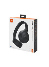 Tune 520Bt Wireless On Ear Headphones Pure Bass Sound 57H Battery Hands Free Call Plus Voice Aware Multi Point Connection Lightweight And Foldable Black