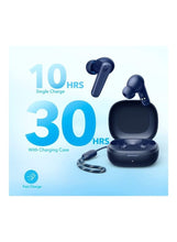 P20i True Wireless Earbuds, 10mm Drivers with Big Bass, 30H Long Playtime, IPX5 Water-Resistant, 2 Mics for AI Clear Calls, 22 Preset EQs, Customization via App Blue