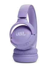 Tune 520Bt Wireless On-Ear Headphones, Pure Bass Sound, 57H Battery With Speed Charge, Hands-Free Call + Voice Aware, Multi-Point Connection, Lightweight And Foldable Purple