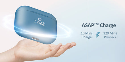 boAt Airdopes Alpha With 35 HRS Playback, 13mm Drivers, Dual Mics ENx & Beast Mode Jet Black