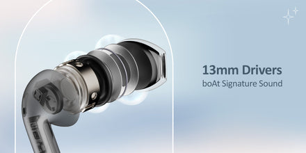 boAt Airdopes Alpha With 35 HRS Playback, 13mm Drivers, Dual Mics ENx & Beast Mode Jet Black