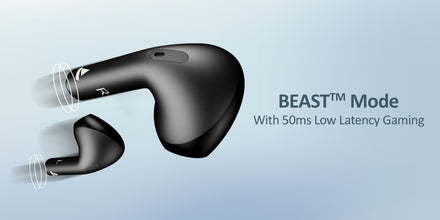 boAt Airdopes Alpha With 35 HRS Playback, 13mm Drivers, Dual Mics ENx & Beast Mode Jet Black