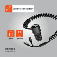 [PD-FWCH047-BK] Porodo 95W Car Charger - Black
