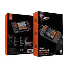 [PDX640-OGBK] Porodo Gaming Retro Arcade Gaming Console (Black / Orange)