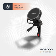 [PD-HSM14-BK] Porodo HS14 MagSafe Charger Retractable Type-C - Black