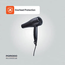 [PD-LFST072-BK] Porodo Lifestyle 1200W Hair Dryer 1.8M Cable - Black