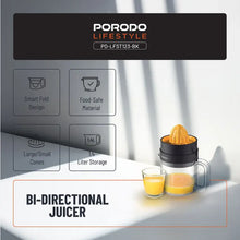 Porodo Lifestyle BI-Directional Juicer - Black