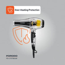 Porodo Lifestyle Crystal Shell Hair Dryer - Black