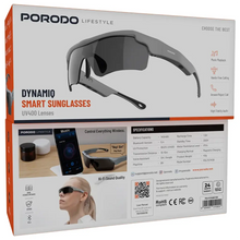 [PDLFSTK08GYBK] Porodo Lifestyle Dynamiq Smart Sunglasses - Gray & Black