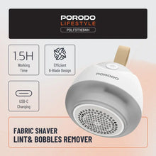 Porodo Lifestyle Fabric Shaver Lint & Bobbles Remover - White