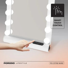 Porodo Lifestyle Hollywood Vanity Lighted Mirror - White/Rose Gold