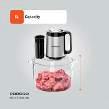 Porodo Lifestyle Meat Chopper Food Processor - Black