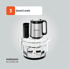 Porodo Lifestyle Meat Chopper Food Processor - Black