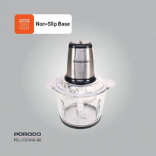 [PD-LFST045-BK] Porodo Lifestyle Meat and Vegetable Electric Food Chopper - Black