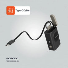 [PD-PBFCH068-BK] Porodo Power Bank PB068 10000mAh - Black