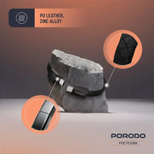 [PDETK20BK] Porodo USB-C to USB-C Wristband Cable Magnetic Steel Clasp (Black)
