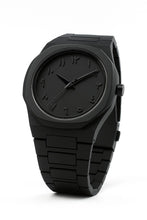 Aura Black Men's Watch – Minimalist Arabic Dial, Luminous Hands, Quartz Movement, Business Casual Style