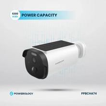 [PPBCHA74] Powerology Built-in Solar Outdoor Camera - White