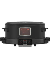 BakeMaster Electric Pizza Oven with LED Touch Control, Timer and Adjustable Heat, Non-Stick Surface, Soft Closing Mechanism, On-Off Switch and Multi-Purpose Functionality Multi-Purpose Oven with Non-Stick Plate & Cool-Touch Handles