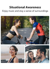 Open Ear Headphones, Workout Earphones with Ear Hook, Air Conduction, Feather-like Wearing, Big Driver Enhanced Bass, Bluetooth 5.4, Clear Calls, for Workout Sports